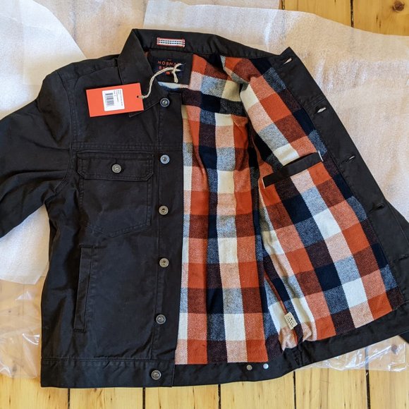 Normal Brand Waxed Canvas Jacket - Brown / S - Picture 3 of 8